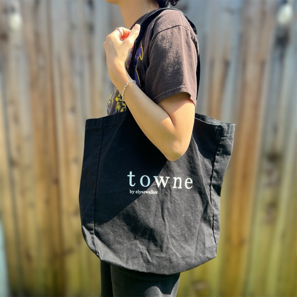Black Towne by Elsewalker tote bag - classic shoulder bag